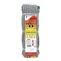 三友産業 カラー作業用ロープ混撚 黒 HRー2904 1セット(4巻)（直送品）