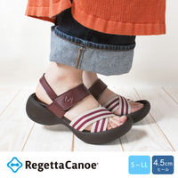 リゲッタ ボーダークロスゴムサンダル ネイビー S CJEG5238-NVY-S(22.0cm~22.5cm) 1足　ナースサンダル（直送品）