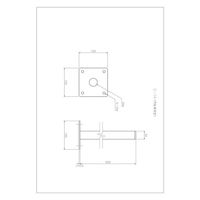 信栄物産 門柱専用金具 C-14 1個（直送品）