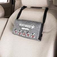 ボンフォーム ファンシー ミッキーファブリック ティッシュカバー 25x12cm グレー 7241-05GY 1個（直送品）