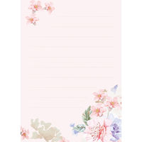フロンティア はがき箋 パステルローズ 2柄×5枚 HGS-444 1セット(1冊×10)