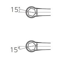 エスコ 14mm HEX両口めがねレンチ EA616DG-14 1セット(3本)（直送品）