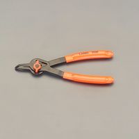 エスコ 軸24ー37mm/穴27ー44mm 90°スナップリングプライヤー EA590HA-53 1セット(2本)（直送品）