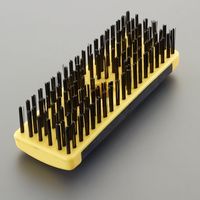 エスコ 57x177mm ワイヤーブラシ(カーボンスチール・6列) EA109BK-1 1セット(5個)（直送品）