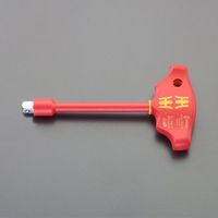 エスコ 3/8”DRx180mm 絶縁T型ハンドル EA560WP-26 1セット(2本)（直送品）