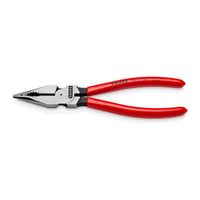 エスコ 185mm ニードルノーズペンチ(カッター付) EA537LB-21 1丁（直送品）