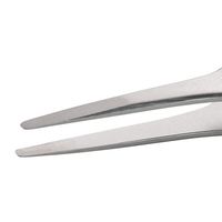 エスコ 1.9 x120mm/ 2A 超精密ピンセット(ステンレス製) EA595HA-42 1セット(2本)（直送品）