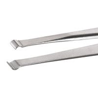 エスコ 3.3 x120mm/571 精密ピンセット(ステンレス製) EA595HC-22 1セット(2本)（直送品）