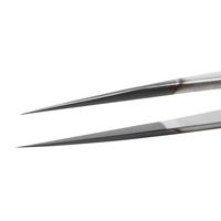 エスコ 0.15x140mm/ SS 超精密ピンセット(ESD/ステンレス製) EA595HD-61 1本（直送品）