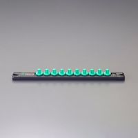 エスコ 1/4”DRx10個 ソケットホルダー(マグネット付) EA617AJ-818 1セット(2個)（直送品）