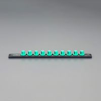 エスコ 3/8”DRx10個 ソケットホルダー(マグネット付) EA617AK-818 1セット(2個)（直送品）