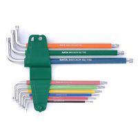 エスコ T10ーT50 9本組[Bore Torx]キーレンチ EA683E-3 1セット(2セット)（直送品）