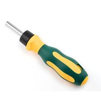 エスコ 1/4” ドライバーハンドル(ラチェット式) EA683W-1 1セット(3本)（直送品）