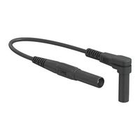 エスコ 1500mm テストリード 黒 EA707NC-801 1セット(3個)（直送品）