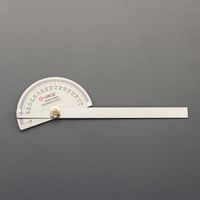 エスコ 200x90mm プロトラクター EA720WH-1 1セット(5個)（直送品）