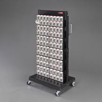 エスコ 690x560x1460mm/8列12段 マルチストールカート/両面 EA957FL-14 1台（直送品）