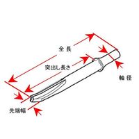 エスコ [EA159KAー2用] マフラーカッター EA159KA-105 1セット(2本)（直送品）