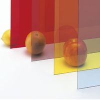 エスコ 160x 180x2mm アクリル板(赤透明) EA440DV-8 1セット(13枚)（直送品）