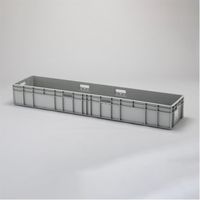 エスコ 1508x335x195mm/78.2L コンテナ(グレー) EA506AF-308 1個（直送品）