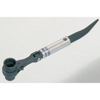 エスコ 17x19mm/287mm 両口ラチェットレンチ(早回し/シノ付) EA602AT-121 1セット(2本)（直送品）