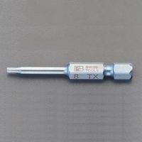 エスコ 10本組/T 1ーT10 [TORX]ドライバービット EA611PG-100 1セット（直送品）