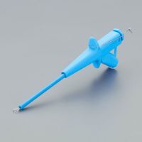 エスコ テストクリップ(青) EA707NC-153 1セット(3個)（直送品）