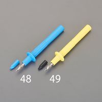 エスコ φ4mmx115mm ピン式テストプローブ(青) EA707NC-48 1セット(7個)（直送品）