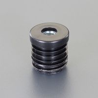 エスコ φ20mm/M 6 丸型ブッシング(20個/黒) EA983FP-252 1セット(6袋)（直送品）