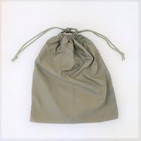 エスコ 350x410mm 巾着バッグ(OD色/タテ) EA925GR-61 1セット(7枚)（直送品）