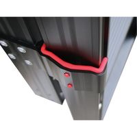 エスコ 2.16ー3.40m 二連はしご(アルミ製) EA902-51 1台（直送品）