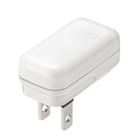 エスコ 125V/15A コンセントアダプター(2P/タテ型) EA940BA-81 1セット(7パック)（直送品）