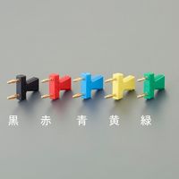 エスコ φ2mmx12mm ジャンパプラグ(赤) EA940DP-412 1セット(6個)（直送品）