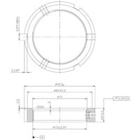 日機 精密ロックナット MRZシリーズ M70X2.0P MRZ70X2.0P 1個 253-3145（直送品）
