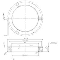 日機 精密ロックナット MRZシリーズ M85X2.0P MRZ85X2.0P 1個 253-0009（直送品）