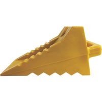 大自工業 メルテック プラスチック タイヤストッパー イエロー 1個 大型トラック以下 FT-24 338-3753（直送品）