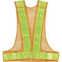 勝星産業 勝星 サイズ切替式安全ベスト イエロー×イエロー KA-460 1セット(10枚) 572-2597（直送品）