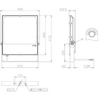 日機 屋外設置用LED投光器 200W AC100ー240V NLFL200A-AC-B06 1台 253-1581（直送品）