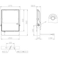日機 屋外設置用LED投光器 80W AC100ー240V NLFL80A-AC-W06 1台 253-0000（直送品）