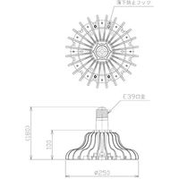 日機 NIKKI 高天井用LED照明 NLH110C-E39 1台 260-7496（直送品）