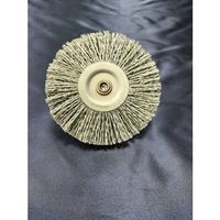 高島産業 軸付ホイールブラシ 電動工具用ホイール型軸付ブラシ BRHシリーズ φ100x6軸 WSA-100 1双(1個) 554-8571（直送品）