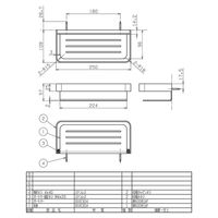 リラインス ステンレス 化粧棚 R9106 研磨仕上げ 1個（直送品）