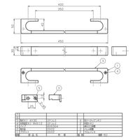 リラインス タオル掛 R1903ー450 バー:研磨仕上げ 1個（直送品）