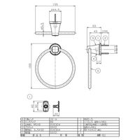 リラインス タオルリング S3219TRPG 金色メッキ 1個（直送品）