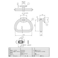 リラインス タオルリング R254ーA リング:アクリル(クリア) 1個（直送品）