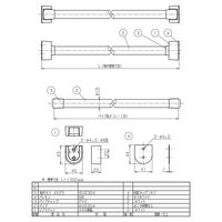 リラインス ランドリーパイプセットφ19 R22ー1300 パイプ:ステンレス 1個（直送品）