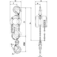 キトー チェーンブロック CX形 CX005 1個（直送品）
