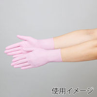 エブノ ニトリル手袋 ニトリルトライ3 567 ニトリルトライ3ピンクPF SS 4520951014193 1箱(100枚入/箱×30箱)（直送品）