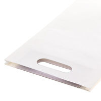 シモジマ マチあり紙袋 角底袋手抜きファンシーバッグ A4 白無地 4901755357950 1箱(50枚入/袋×10袋)（直送品）