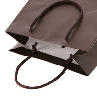 シモジマ 手提げ紙袋 ブライトバッグ 23ー12 チョコブラウン(MT) 4901755569568 1箱(10枚入/袋×5袋)（直送品）