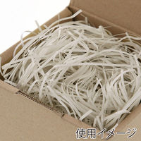 シモジマ 緩衝材 ボーガスパッキン 1kg オフホワイト 4901755612370 1箱(6個)（直送品）